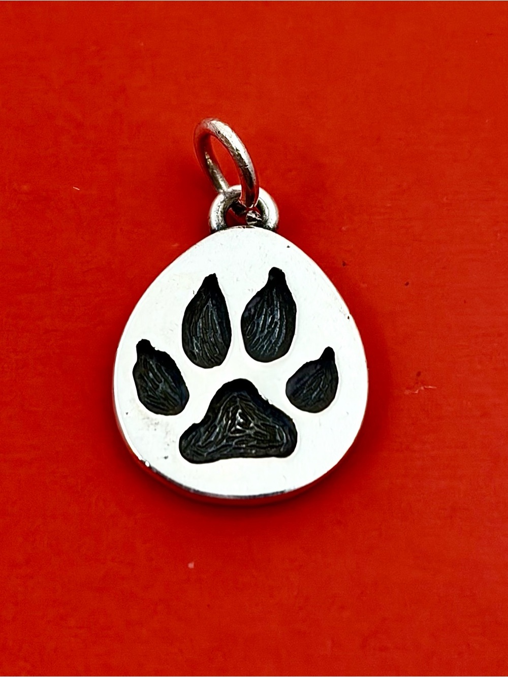 James Avery Retired Sterling Silver PAW PRINT Charm